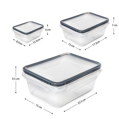 Varying Sizes 14PCS Plastic Food Storage Containers with Lids - BPA-Free and Microwave Safe