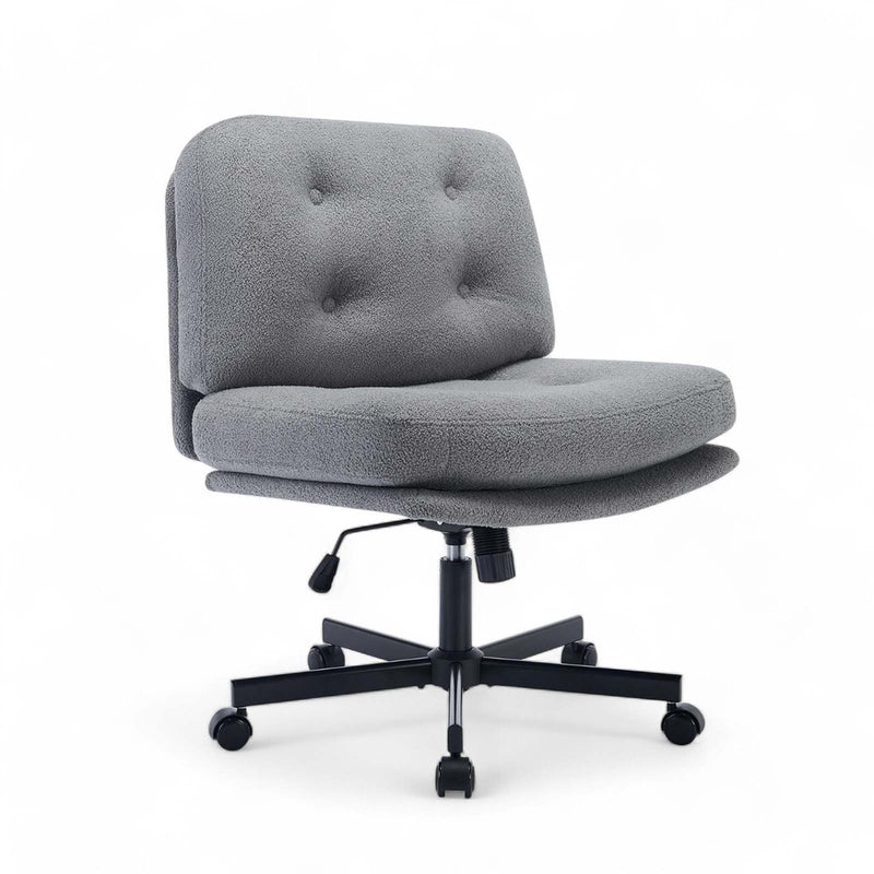 Lana Cross-Legged Office Chair - Grey