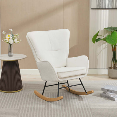 Recliner Rocking Chair - Cream