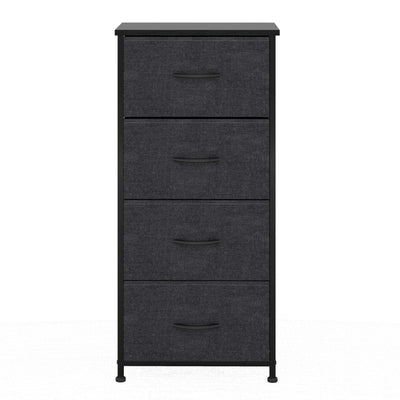 4 Drawer Storage Chest - Black