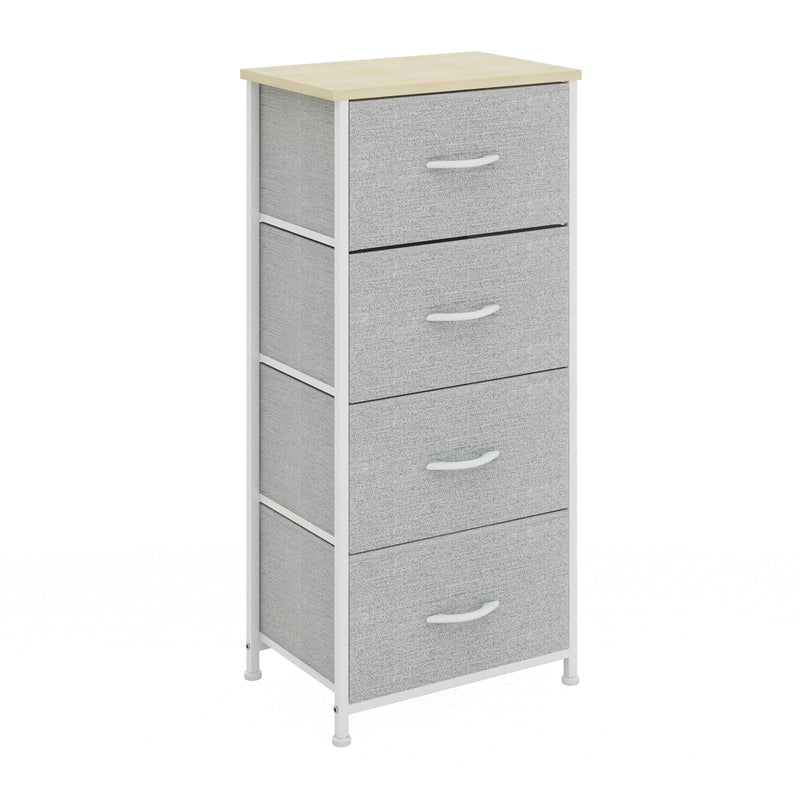 4 Drawer Storage Chest - Grey