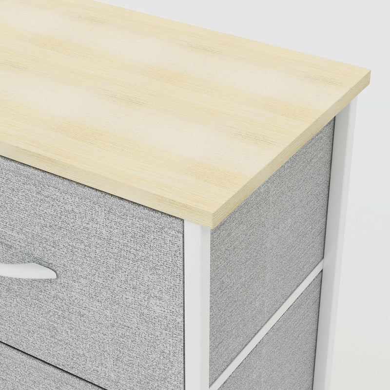 4 Drawer Storage Chest - Grey