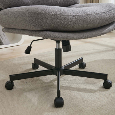 Lana Cross-Legged Office Chair - Grey