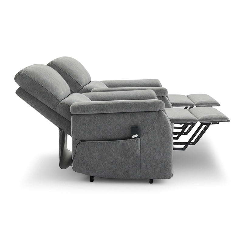 Electric Lifting Recliner Armchairs – Set of 2