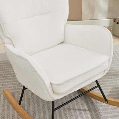 Recliner Rocking Chair - Cream