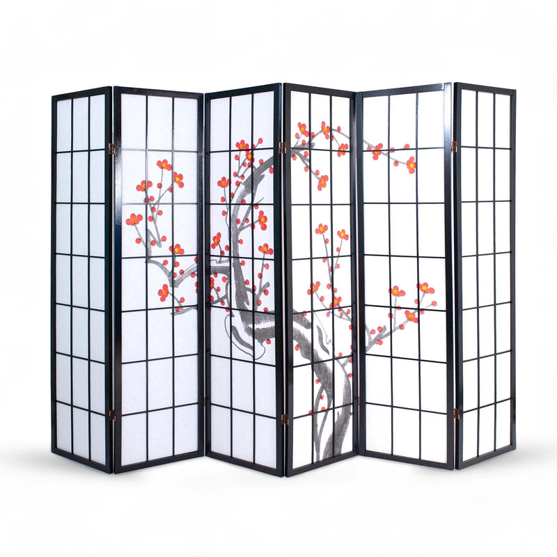 6-panel-hand-painted-room-divider-black-side-angle