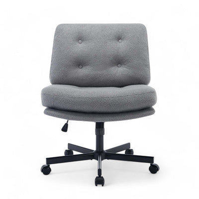 Lana Cross-Legged Office Chair - Grey