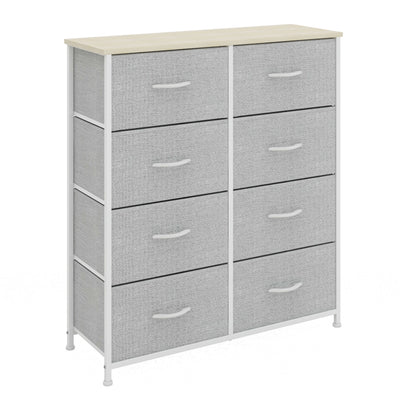 8 Drawer Storage Chest - Grey