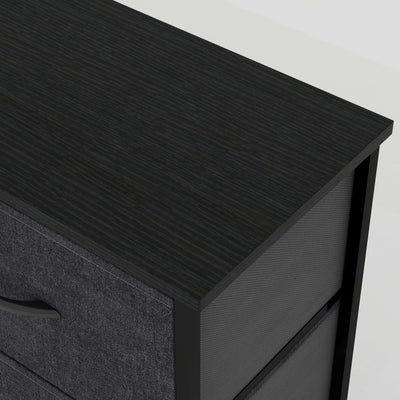 8 Drawer Storage Chest - Black