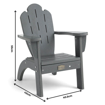 Adirondack Children Outdoor Chair - Grey