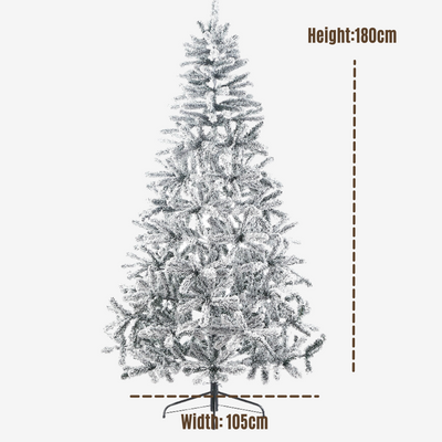 Snowy Spruce Christmas Tree - 180cm (6Ft)