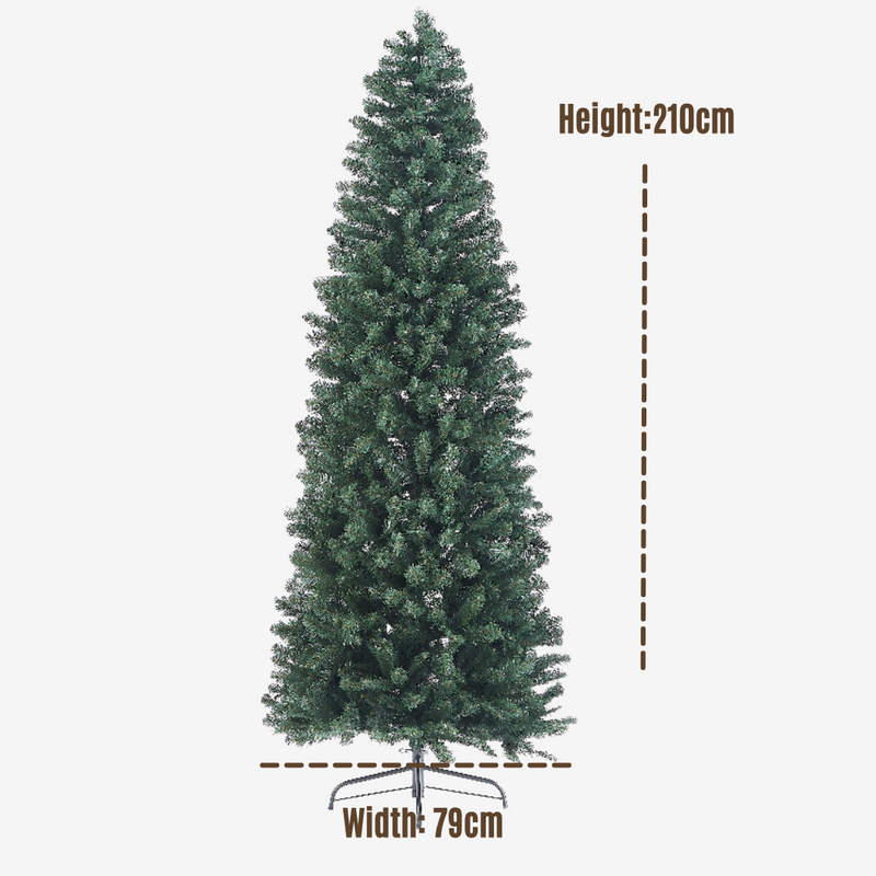 Sleek Fir Christmas Tree - 210cm (7Ft)