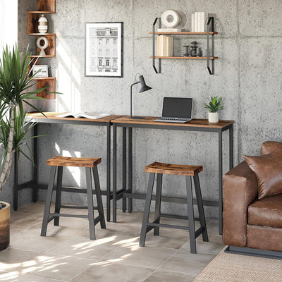 Industrial Style Bar Stools with Metal Frames