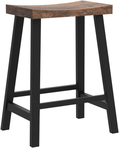 Back View of Industrial Style Bar Stools