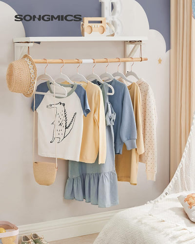 Set of 50 Kids Baby Velvet Coat Hangers in White and Pink