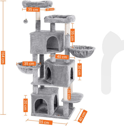 Spacious Large Cat Tree with 3 Cat Caves