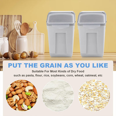 15kg Capacity Leak-Proof Food Storage Containers Set with Locking Lid