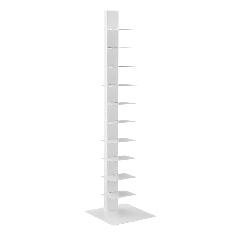 Esme Vertical Floating Bookcase - White