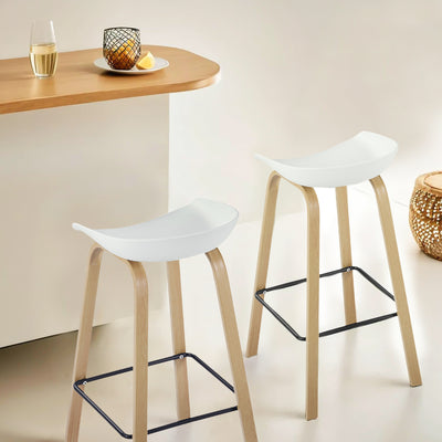 Front View of Monte Adjustable Bar Stools