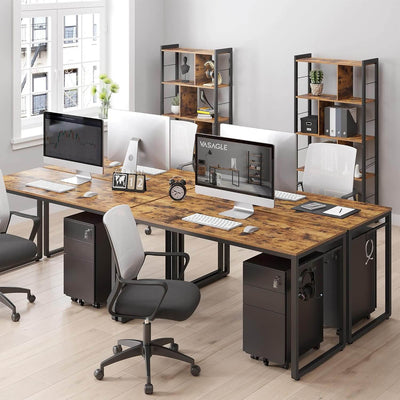 Office Computer Desk With Hooks 140 x 60 x 75 cm