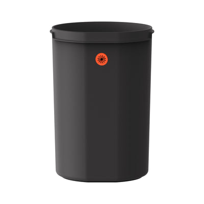 5L Rounded Pedal Rubbish Bin - Matte Black