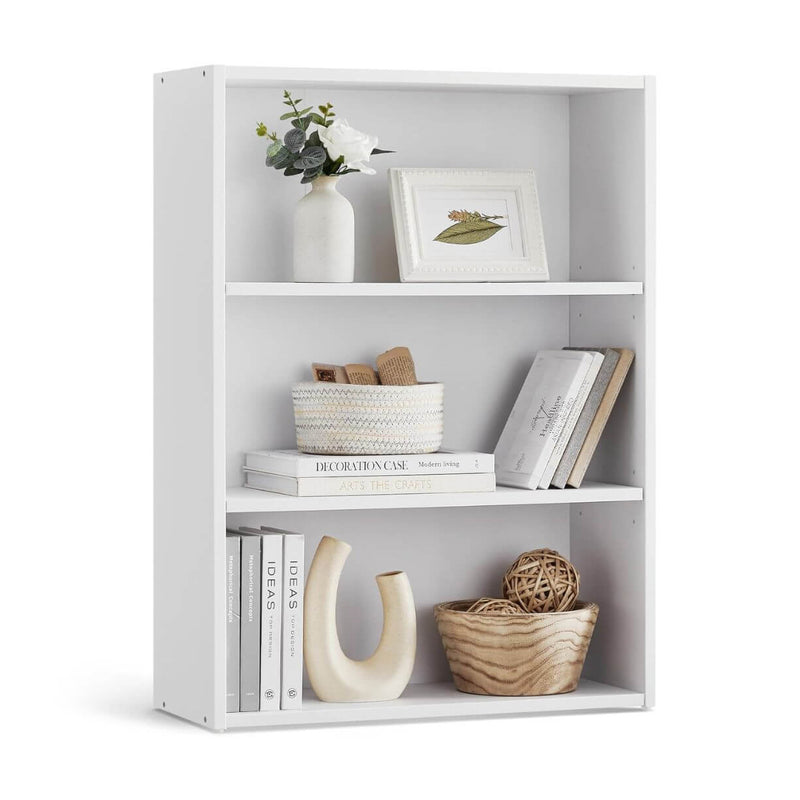 3 Tier Bookcase 24 x 60 x 81 cm - White