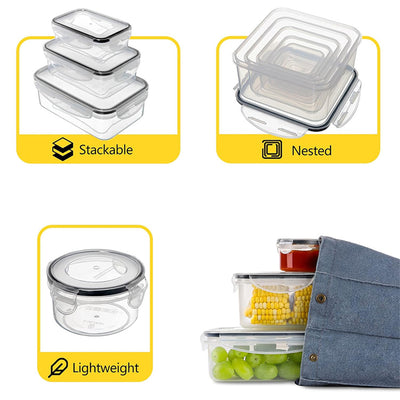 Versatile STORFEX 24 PCS Food Storage Containers with Lids