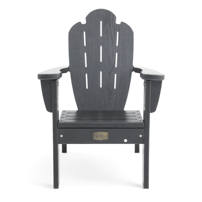 Side view of Adirondack Children Outdoor Chair in Grey
