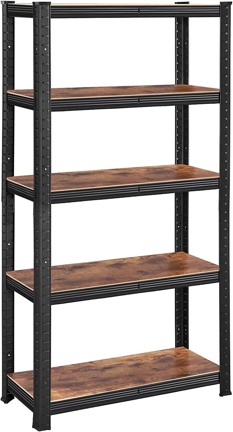 Adjustable Garage Storage Shelves 75 x 30 x 150 cm - Rustic Brown