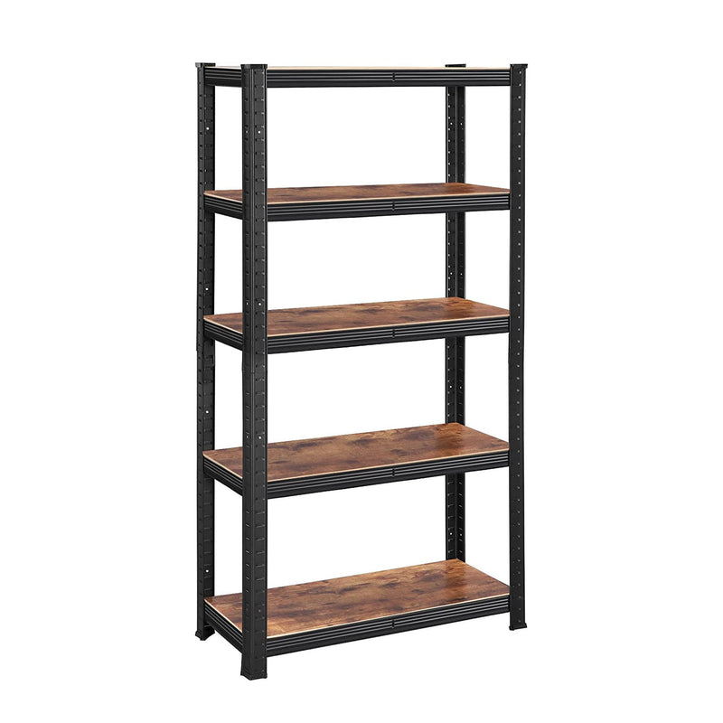 Adjustable Garage Storage Shelves 75 x 30 x 150 cm - Rustic Brown