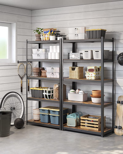 Adjustable Garage Storage Shelves 100 x 50 x 200 cm - Rustic Brown