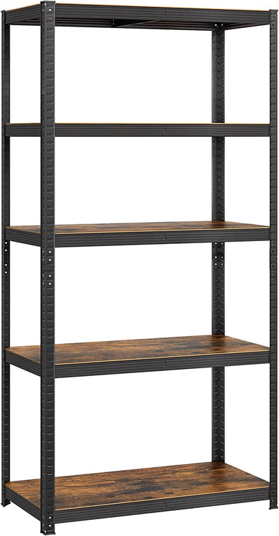 Adjustable Garage Storage Shelves 100 x 50 x 200 cm - Rustic Brown