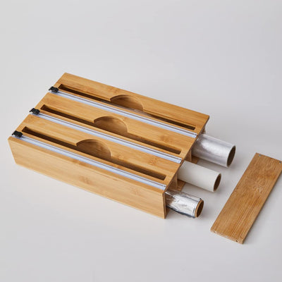 Bamboo Food Wrap Dispenser