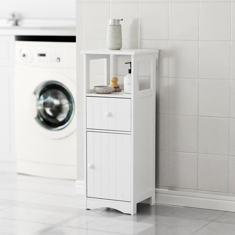 Luca Bathroom Storage Cabinet - White