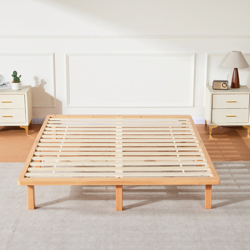 Desmond Signature Wooden Bed Frame in Walnut - Front View