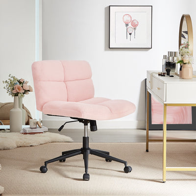 Emma Cross-Legged Office Chair - Pink in Office Setting