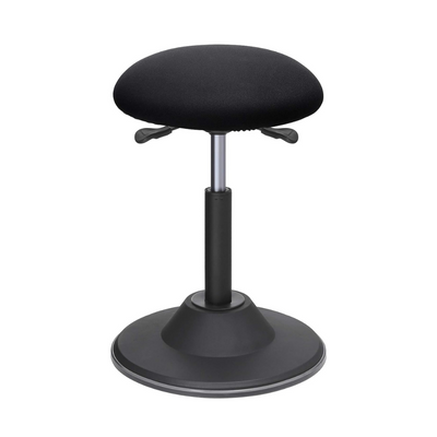 Full view of Height-Adjustable Office Stool, showcasing its sleek, modern design