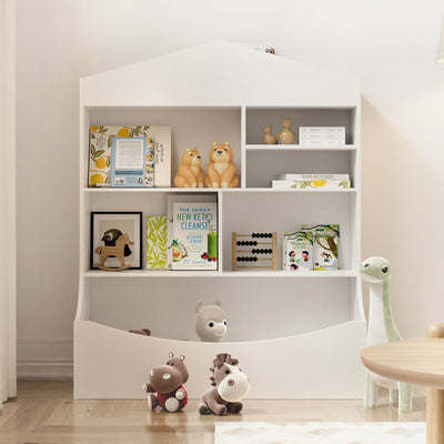 Lumi Kids Bookshelf & Toy Organiser - White