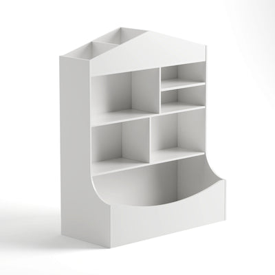 Lumi Kids Bookshelf & Toy Organiser - White