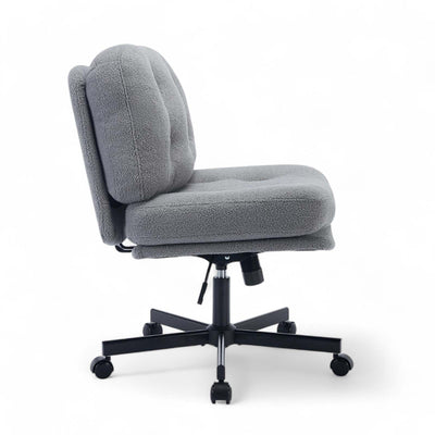 Lana Cross-Legged Office Chair - Grey