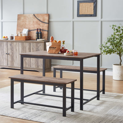 Wooden Dining Table Set - Light Oak