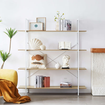 4 Tier Storage Display Shelf  - Natural