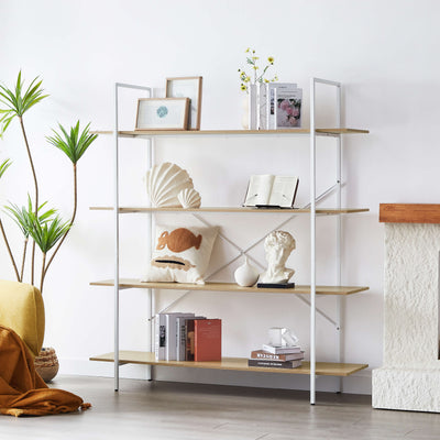 4 Tier Storage Display Shelf  - Natural