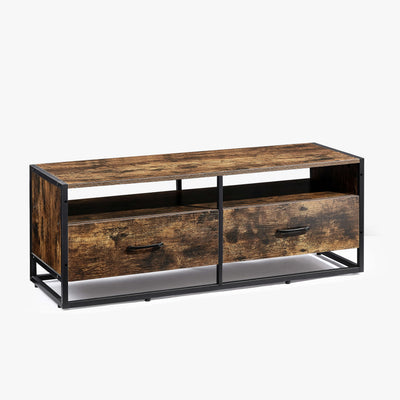 Lume Entertainment Unit with Storage - Rustic Brown