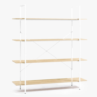 4 Tier Storage Display Shelf  - Natural