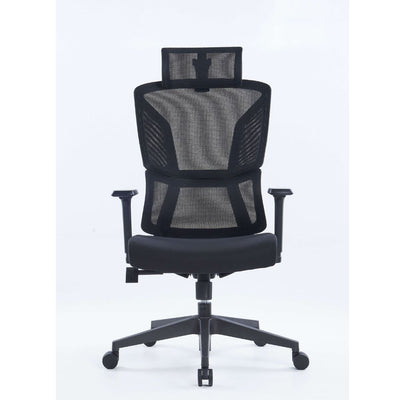 Ergonomic Office Chair With Headrest - Black