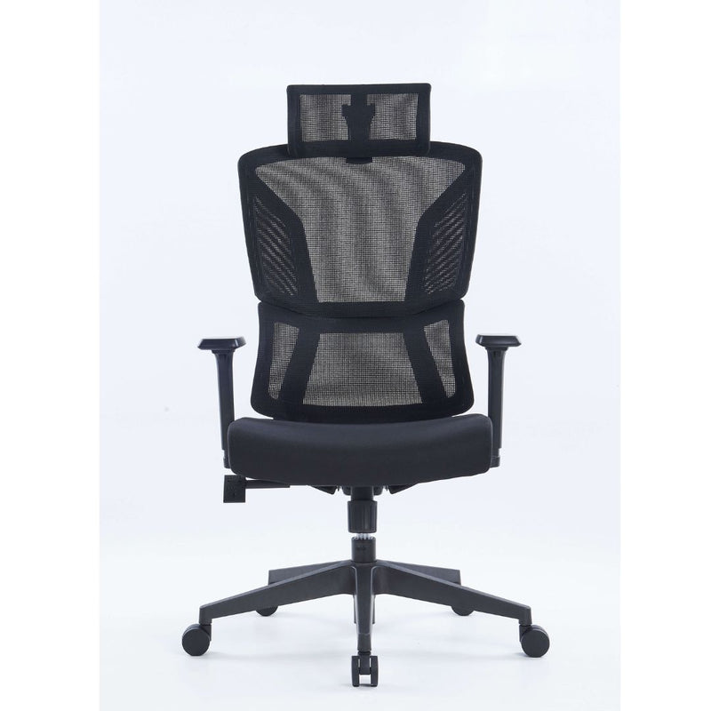 Ergonomic Office Chair With Headrest - Black