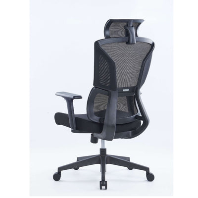 Ergonomic Office Chair With Headrest - Black