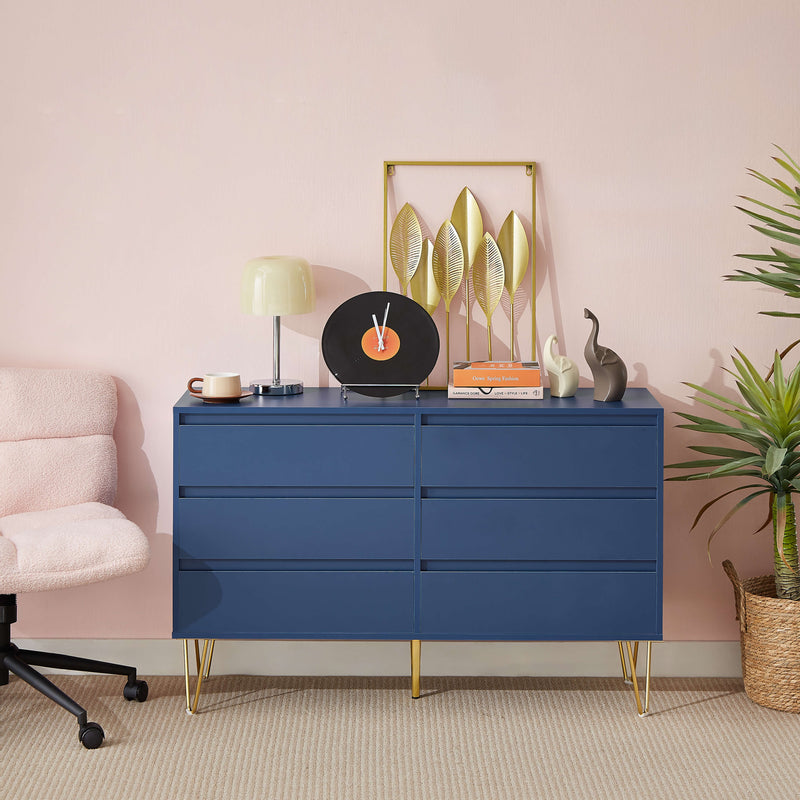 Nola 6 Drawers Tallboy in a room setting showing its aesthetic appeal