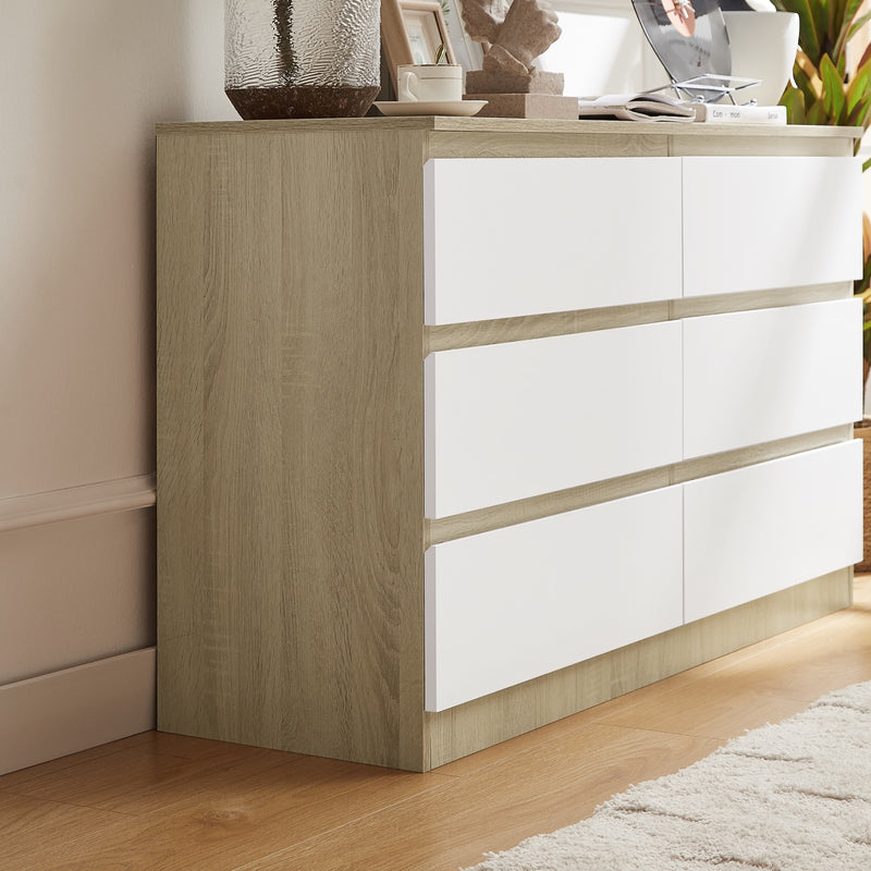 Nola 6 Drawers Tallboy in a room setting showing its aesthetic appeal